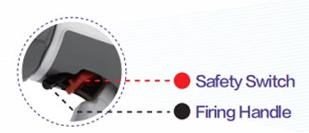 Interruttore di sicurezza e maniglia di accensione nascosta